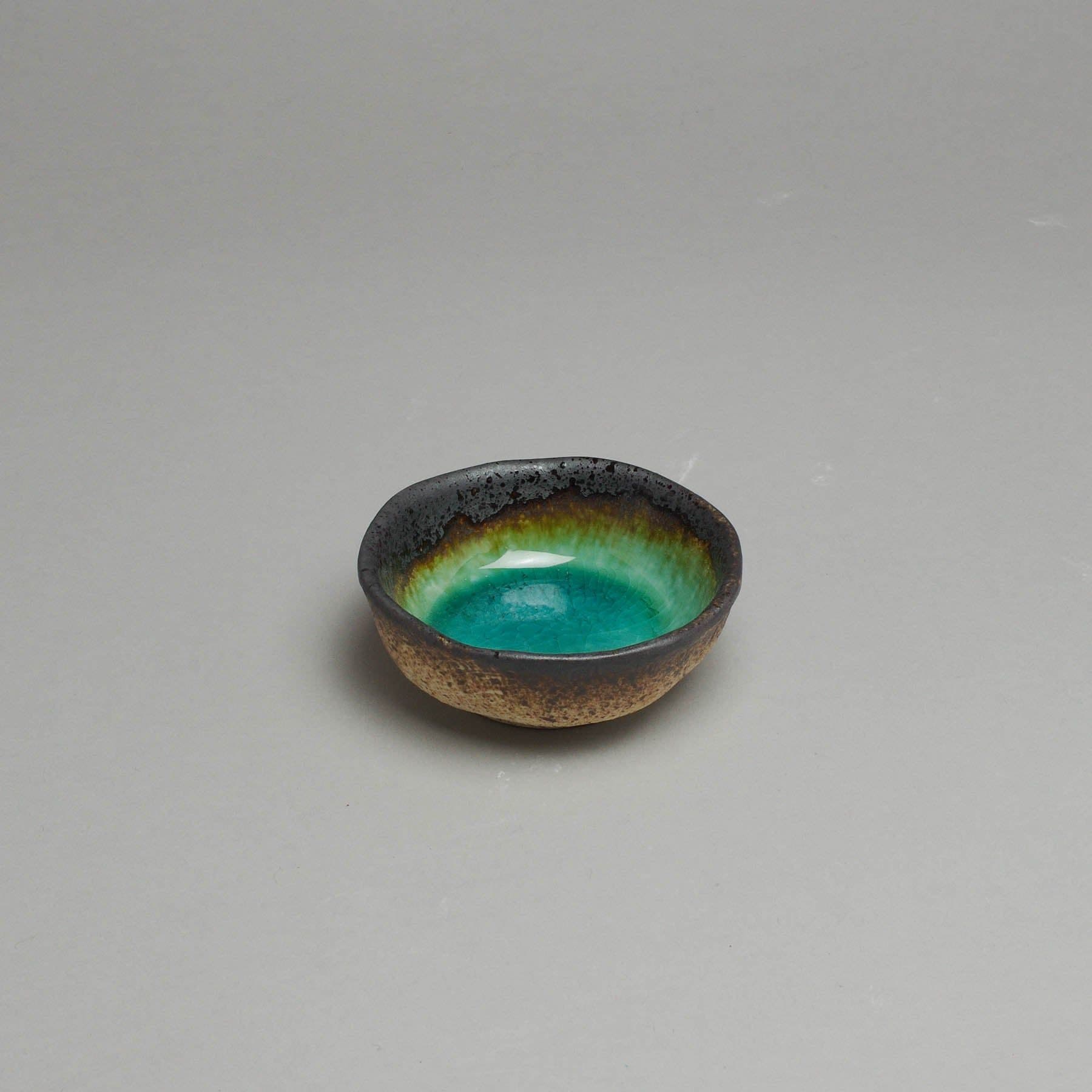 Peacock Green D8.3cm Round Sauce Dish